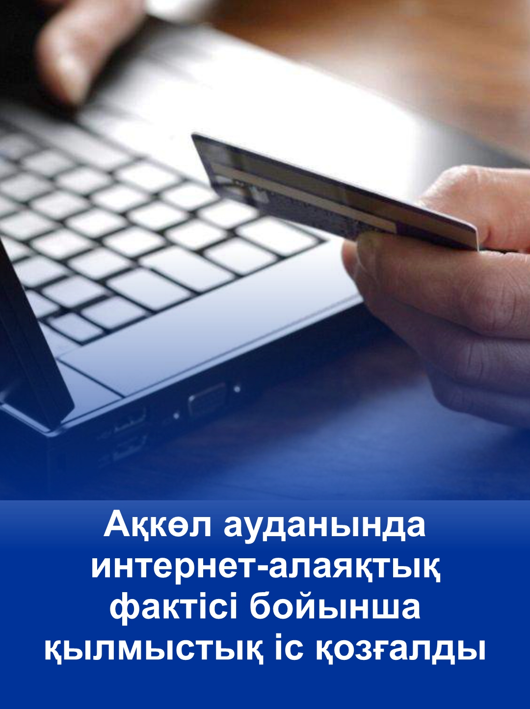 Ақкөл ауданында интернет-алаяқтық фактісі бойынша қылмыстық іс қозғалды