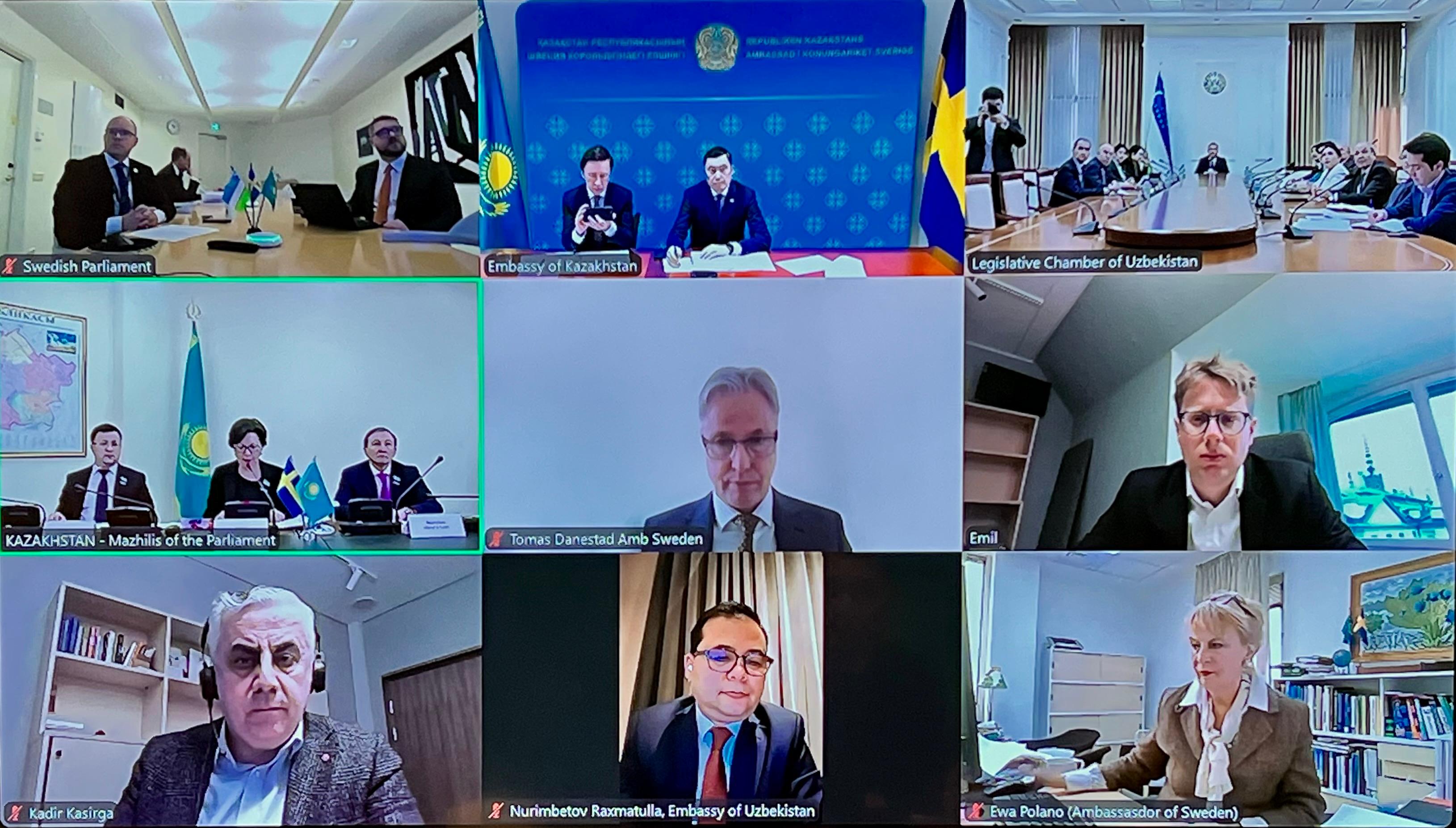 Historic Meeting of Sweden-Central Asia Parliamentary Friendship Groups: A New Impetus for Interregional Dialogue