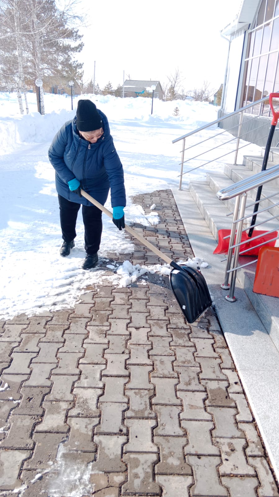Снежный десант в сельском округе Родина