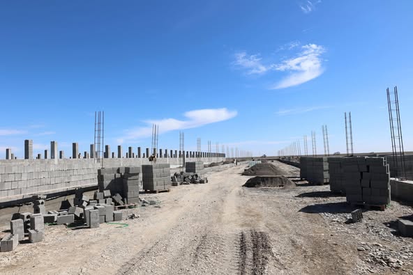 ТУРКЕСТАН: В САУРАНЕ ВЕДЕТСЯ СТРОИТЕЛЬСТВО ОТКОРМОЧНОЙ ПЛОЩАДКИ НА 5000 ГОЛОВ СКОТА