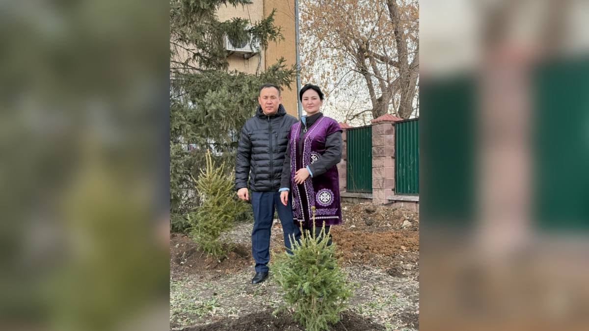 Жаңару күні: ели высадили сотрудники на территории акмолинского ДУИС