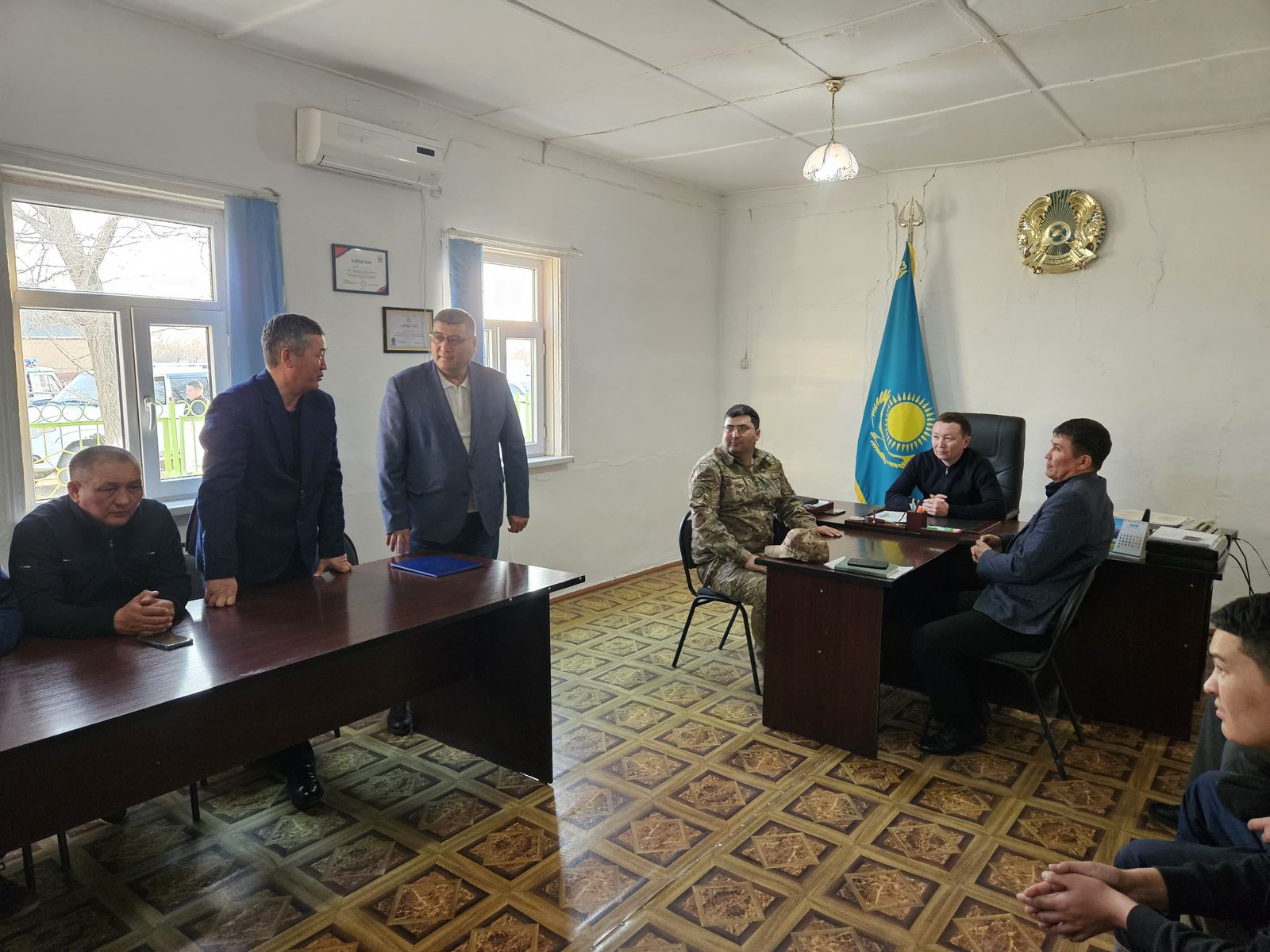Аманөткел ауылдық округінде төтенше жағдайлардың алдын алу мақсатында штаб отырысы өтті