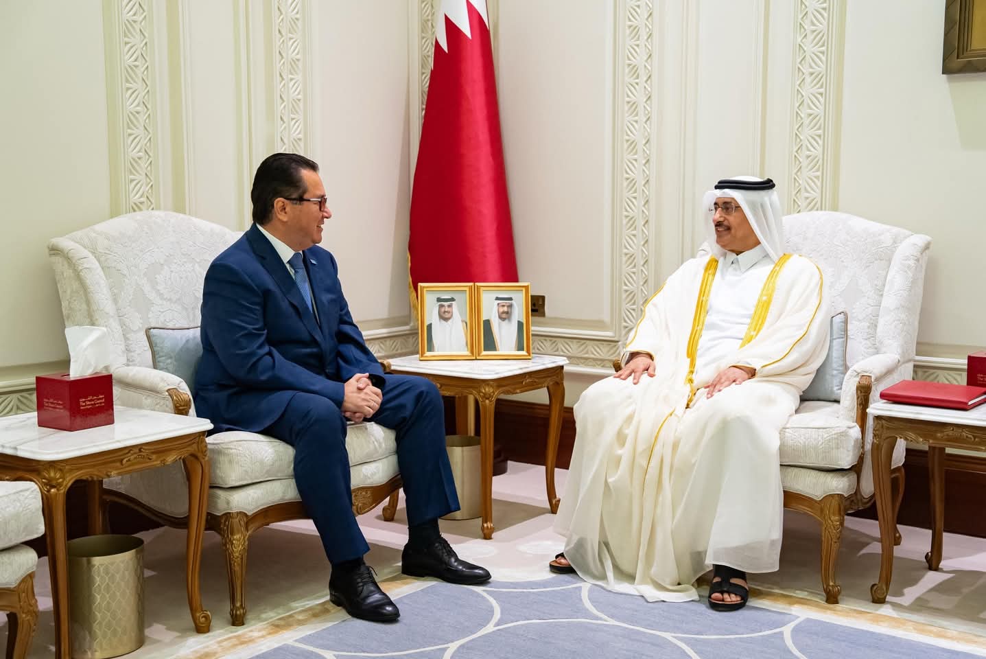 Meeting with the Head of the Asian Friendship Group Ahmed Al-Hitmi