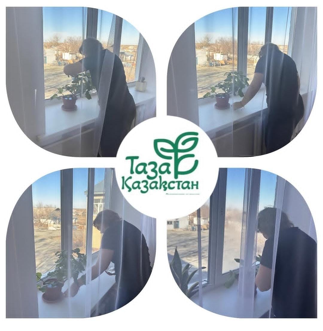 Тельман ауылдық округіндегі Таза Қазақстан акциясы