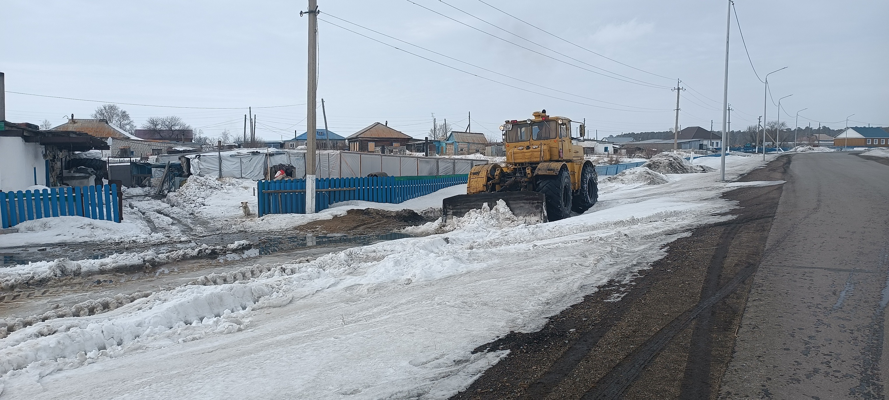 Имантау ауылында су тасқынына қарсы келесі іс-шаралар өткізілді