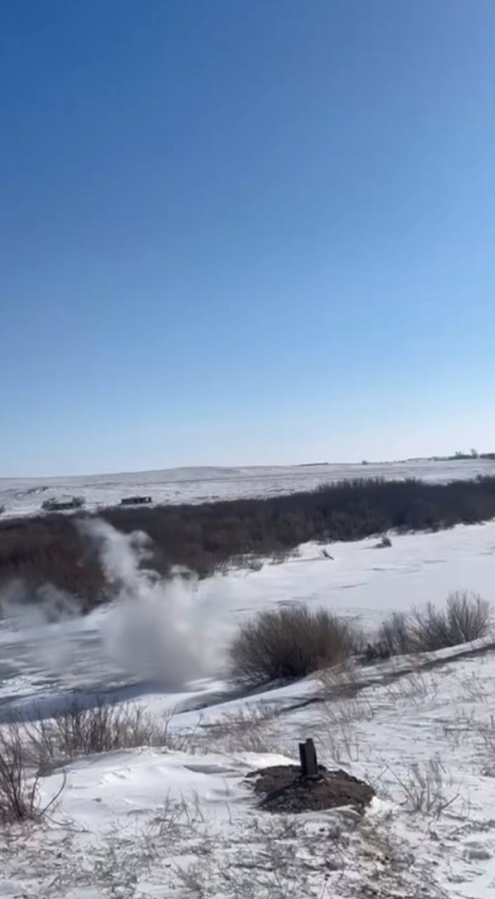 Су тасқынына қарсы іс-шаралар аясында мұзды ұсақтау және қопсыту бойынша жарылыс жұмыстары жүргізілді