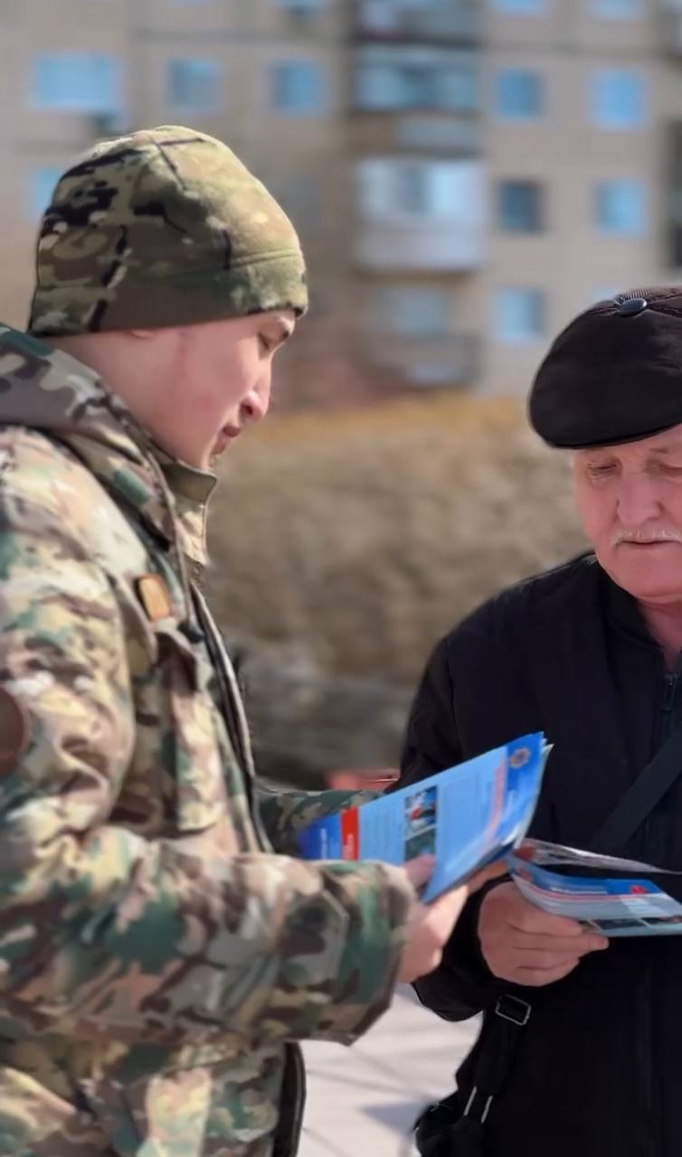 20 наурызда қала тұрғындары арасында ақпараттық жадынамалар таратылды