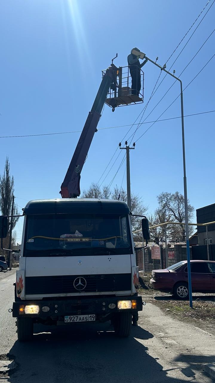 Қарабұлақ ауылдық округі бойынша көше жарығын жөндеу жұмыстары жүргізілуде