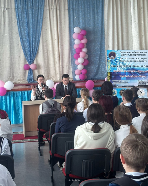 Ауыл мектебінде кездесу өтті