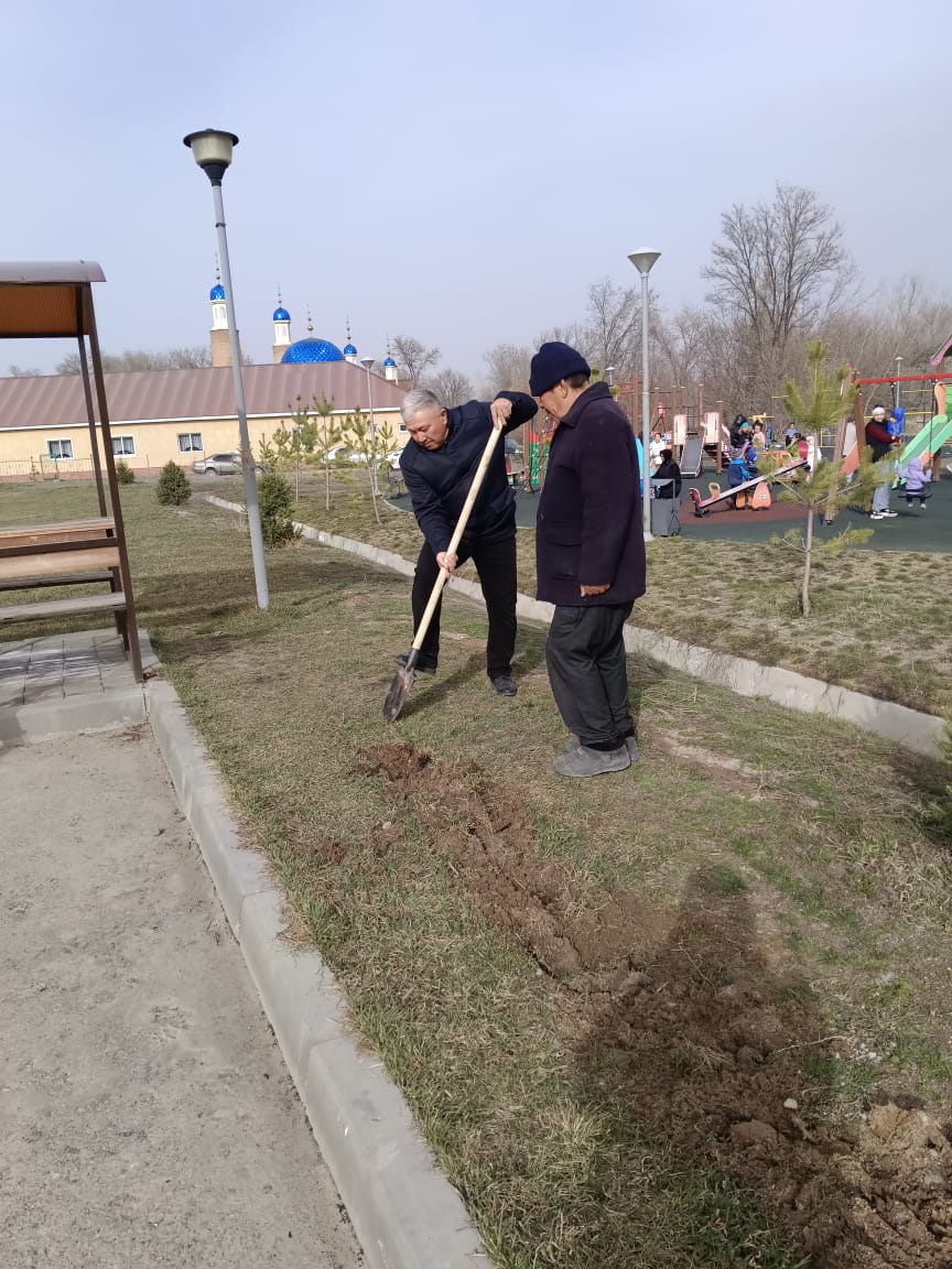 «Таза Қазақстан» Республикалық экологиялық акциясы аясында 2025 жылдың 28 наурызында Жолбарыс батыр ауылдық округінде сенбілік өтті