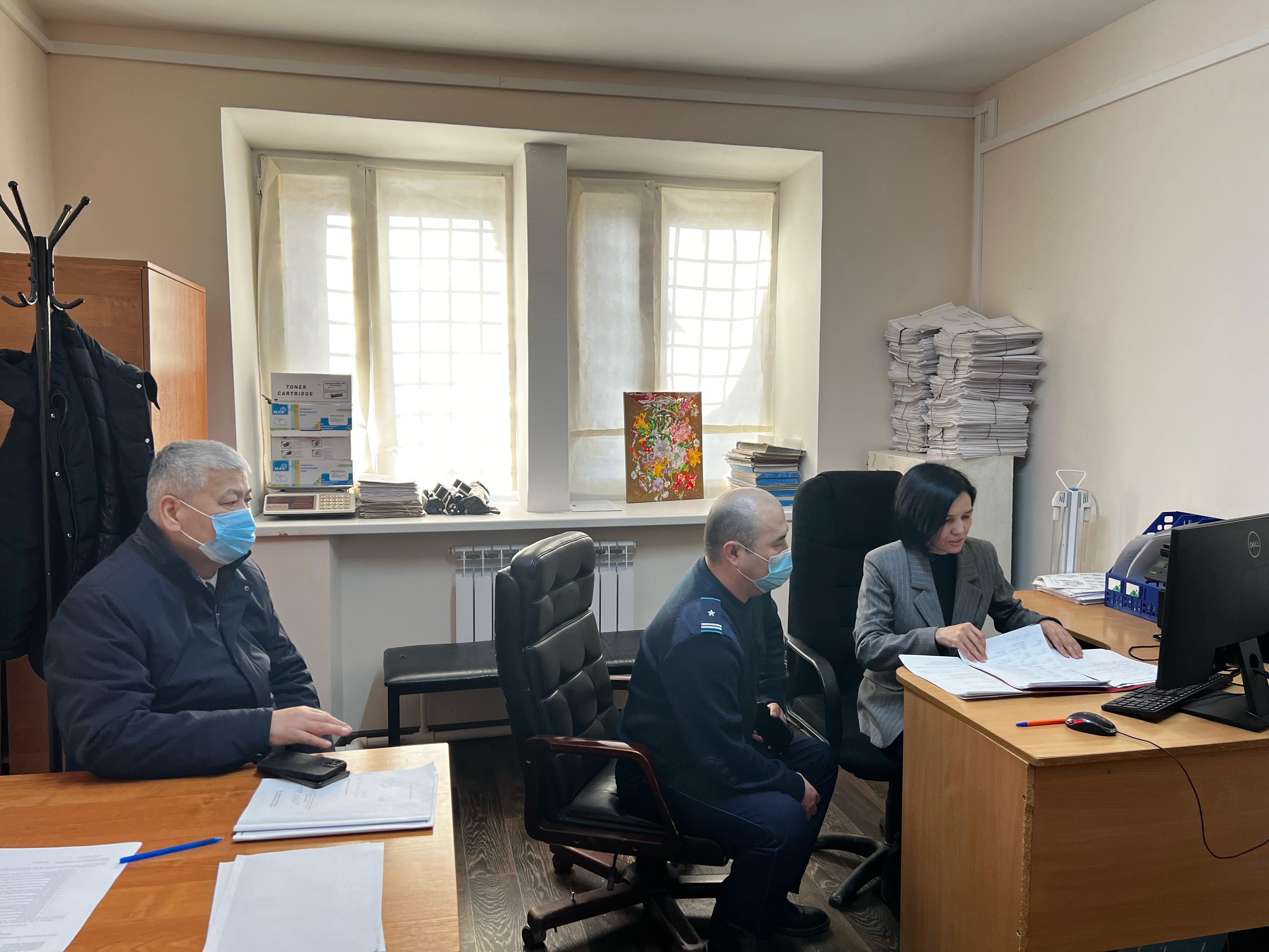 қызмет аясында “Ұлытау облысының Полиция Департаменті Жезқазған қаласының полиция басқармасы” арнайы-қабылдау орны мемлекеттік мекемесіне барды