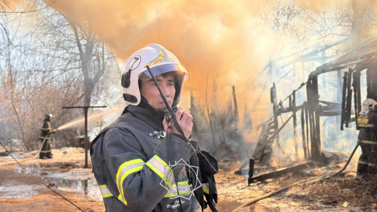 Облыс орталығында өрт сөндірілді