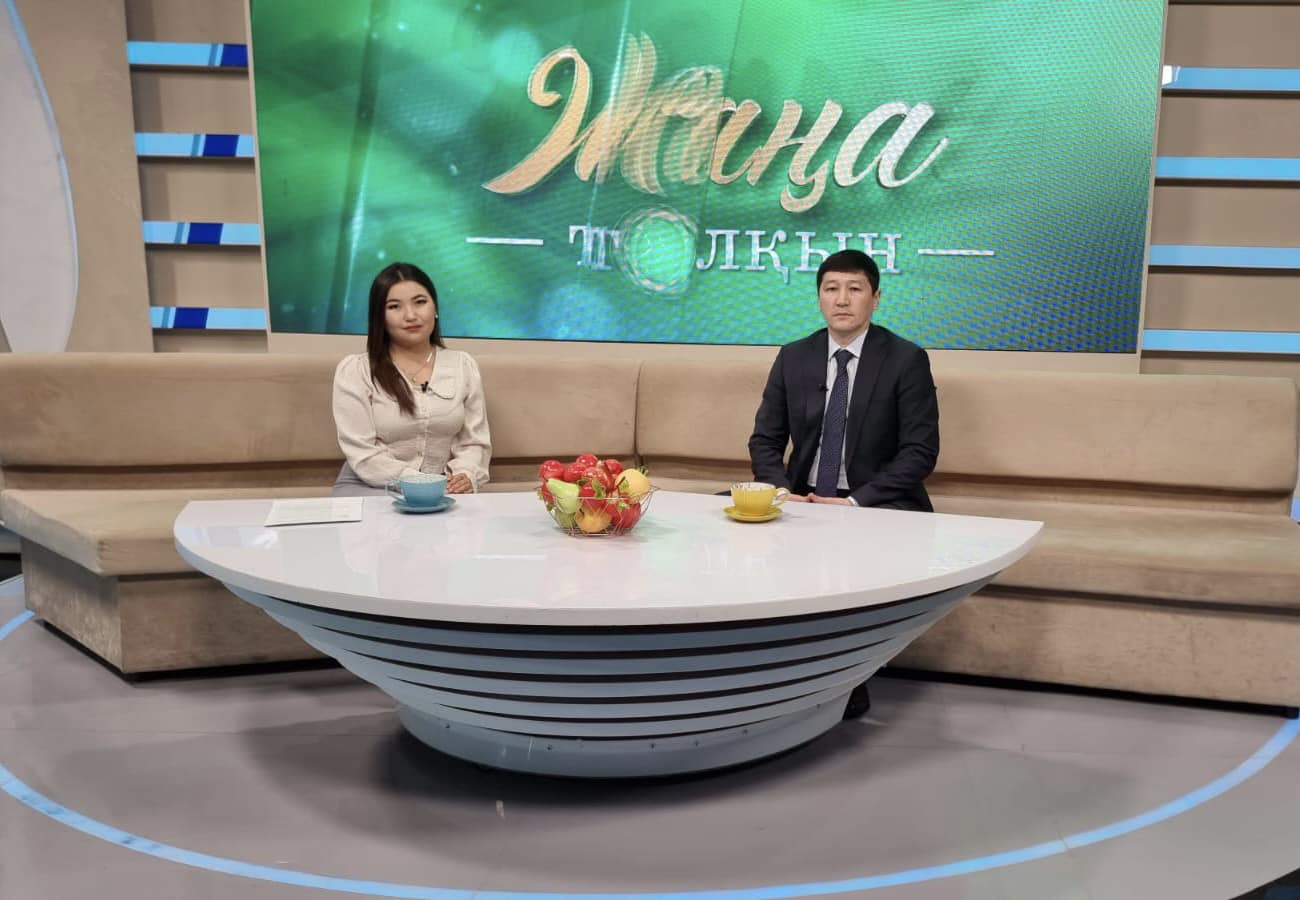“Turkistan” телеарнасының «Жаңа толқын» ақпараттық-сауықтық бағдарламасында сұхбат