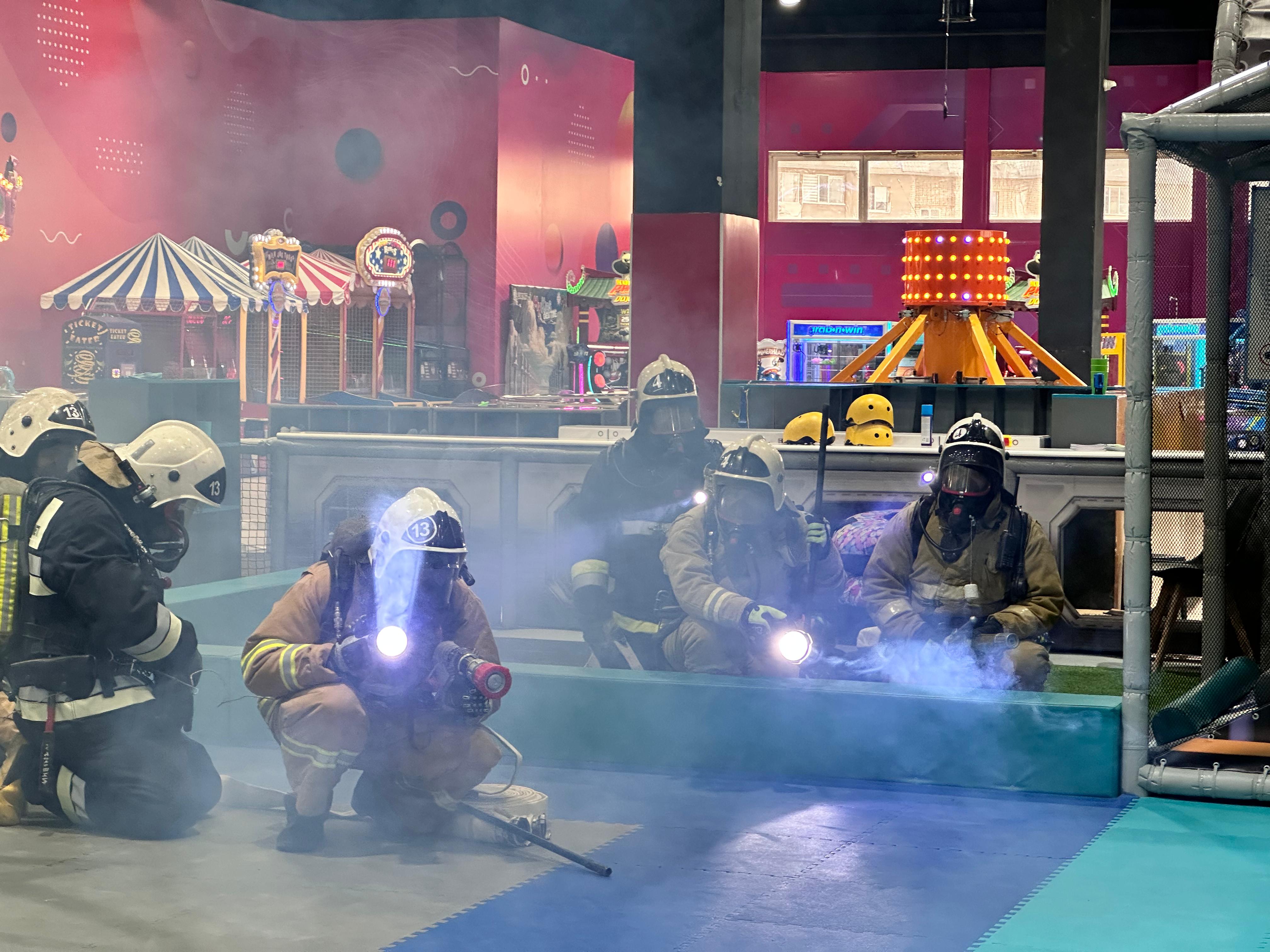 "Атырау" сауда ойын - сауық кешенінде өрт-тактикалық жаттығу өтті