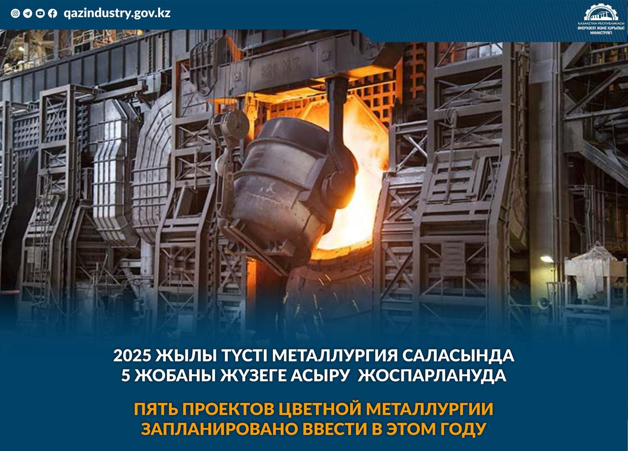 Пять проектов цветной металлургии запланировано ввести в этом году