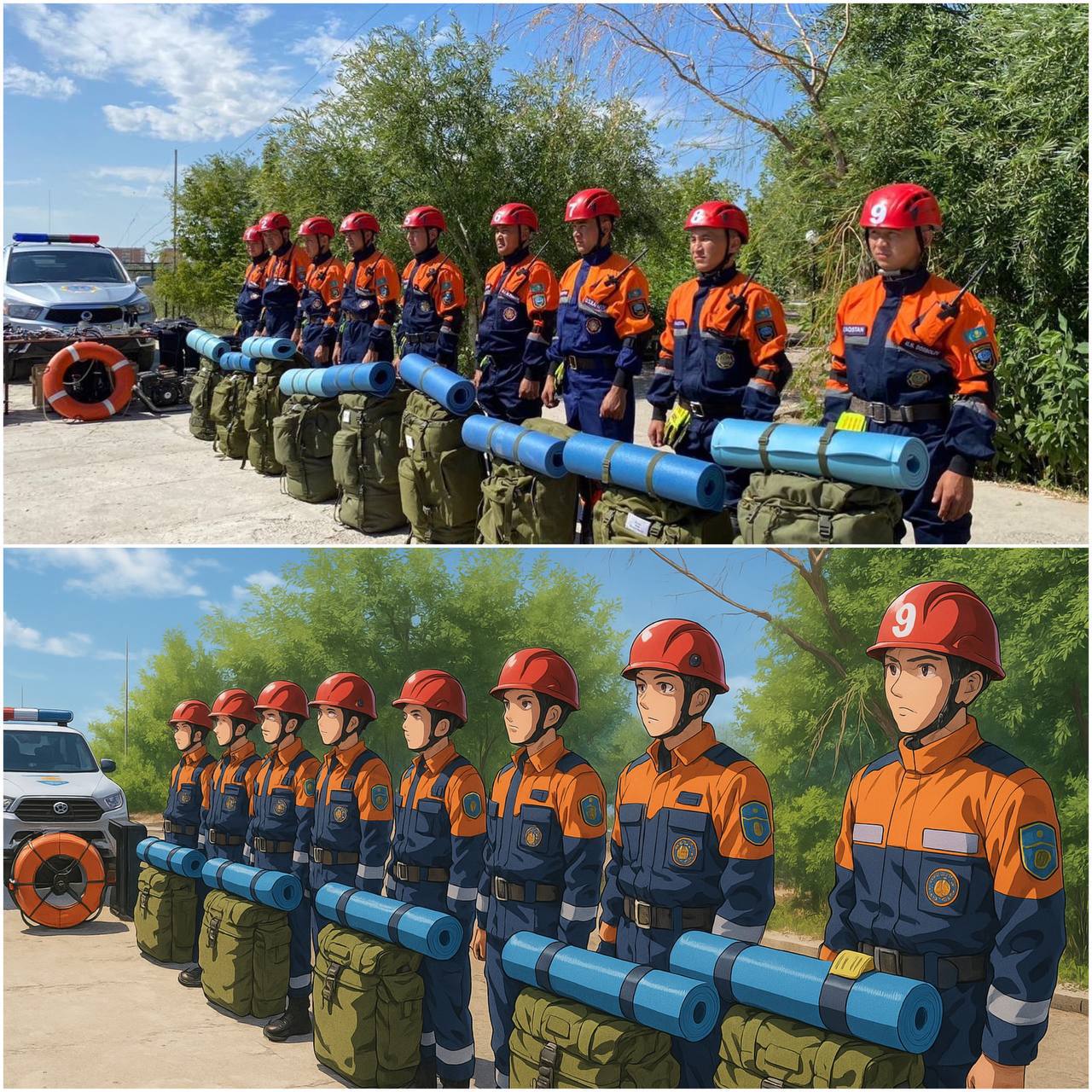 Ghibli стиліндегі азаматтық қорғау саласының әлемі