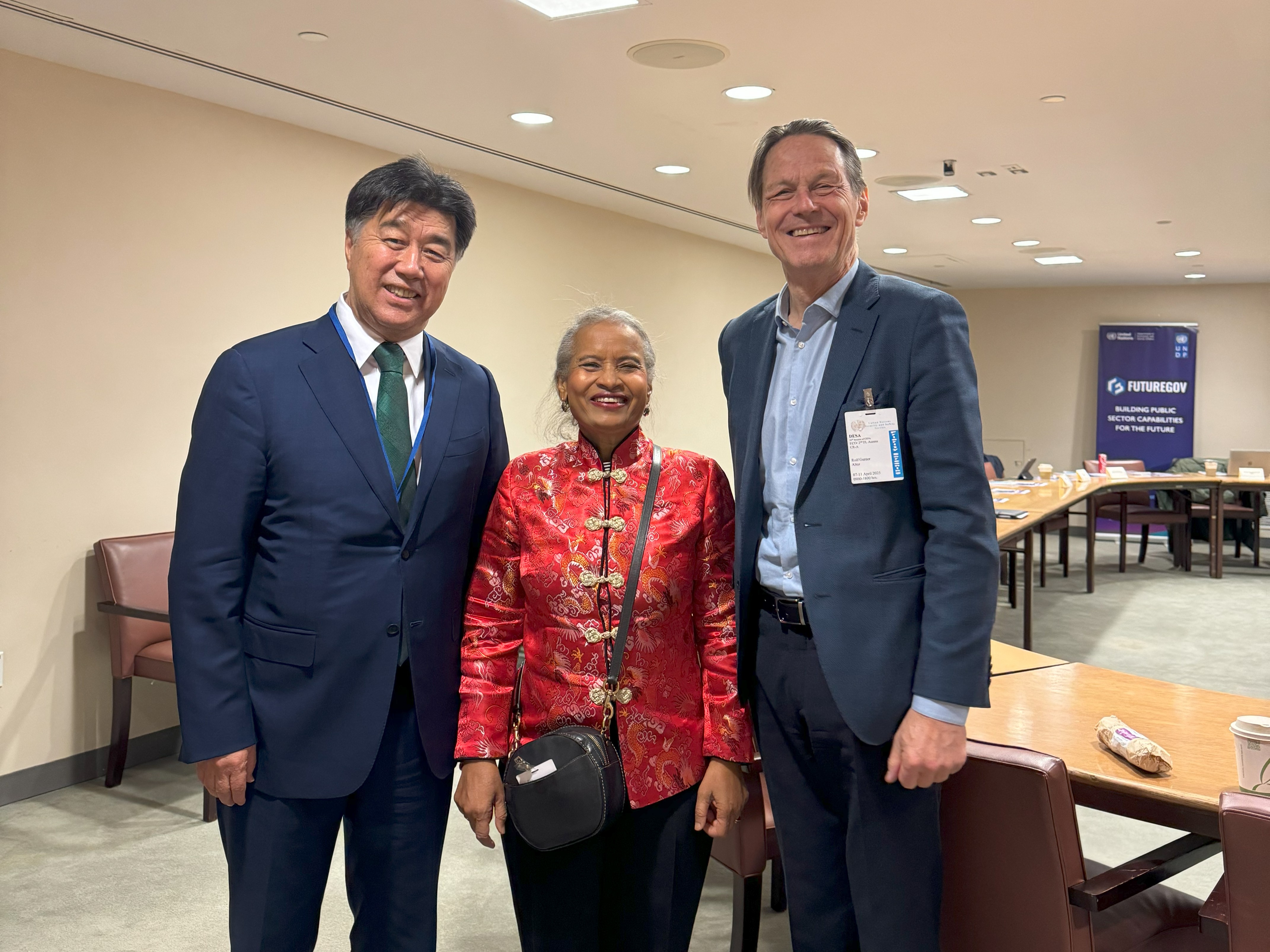 Head of the Astana Civil Service Hub Dr. Alikhan Baimenov visits New York