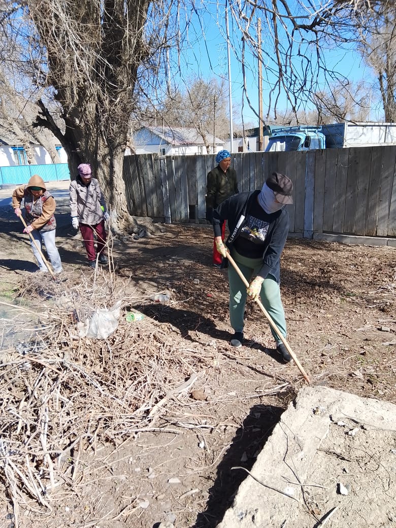 Бәйшегір ауылдық округінде "Таза Қазақстан" экологиялық акциясы аясында "Таза бейсенбі" сенбілігі өтті.