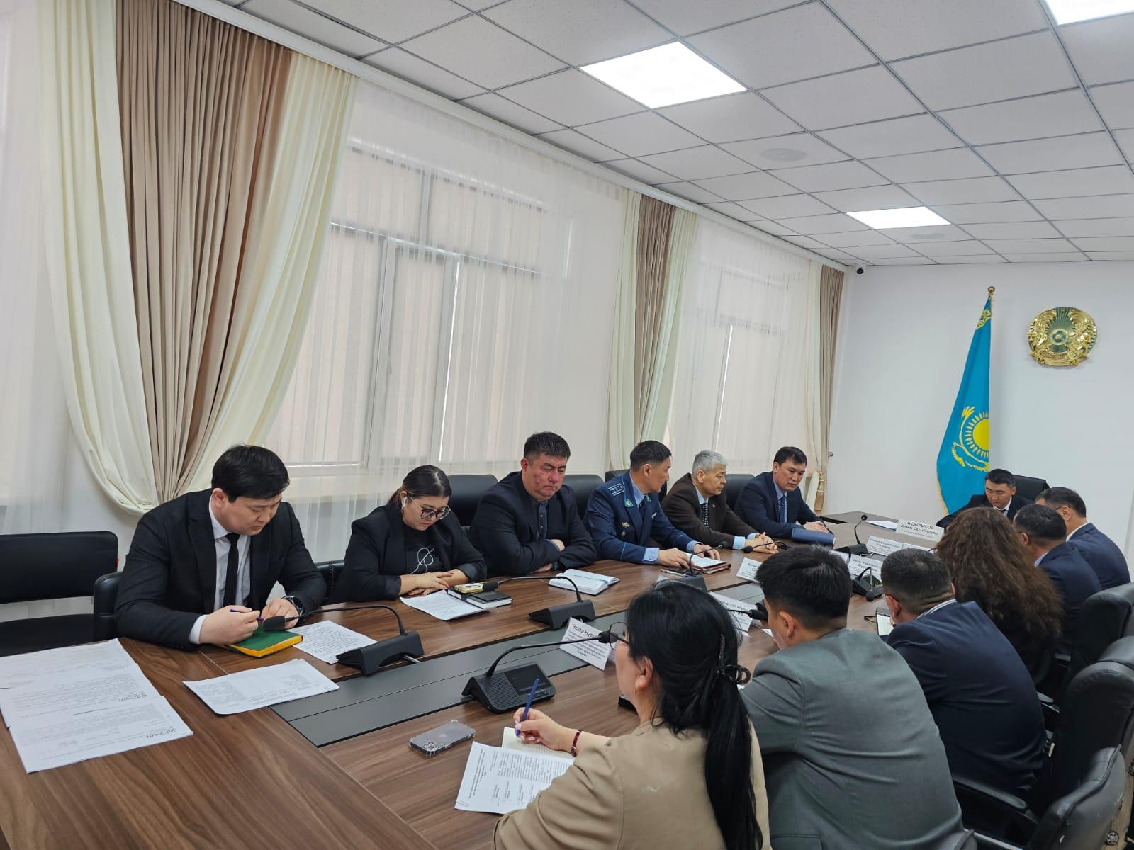 Ұлытау облысының нашақорлыққа және есірткі бизнесіне қарсы күрес жөніндегі өңірлік ведомствоаралық штаб отырысына қатысты