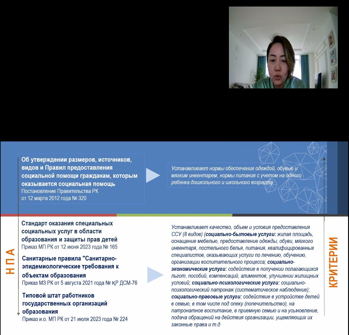 Жетім балалар мен ата-анасының қамқорлығынсыз қалған балаларға арналған білім беру ұйымдарына алдын ала бару ерекшеліктері" вебинар