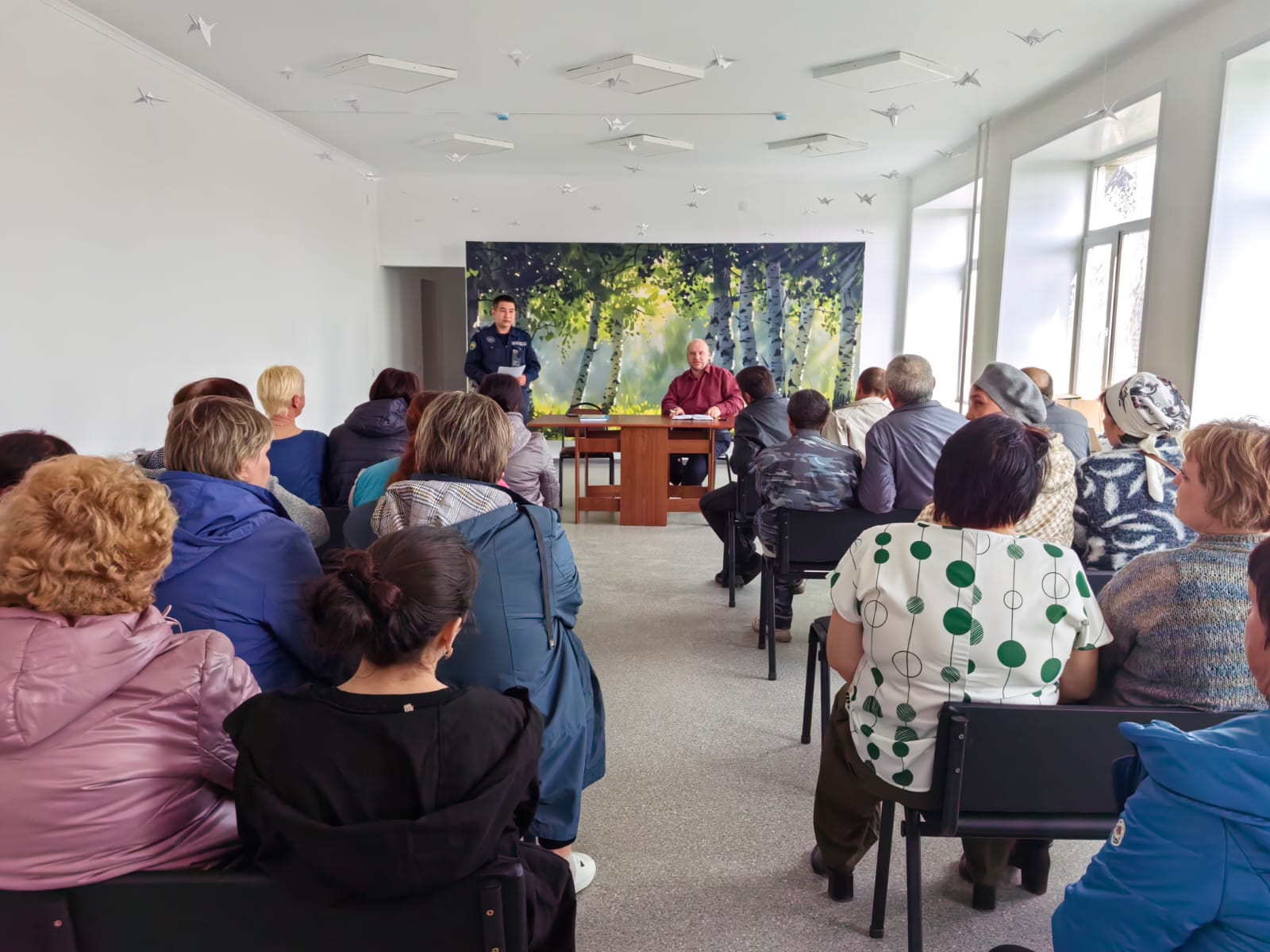 Дубровное ауылдық округінің Дубровное ауылында келесі бағыттар бойынша тұрғындармен кездесу өткізілді: