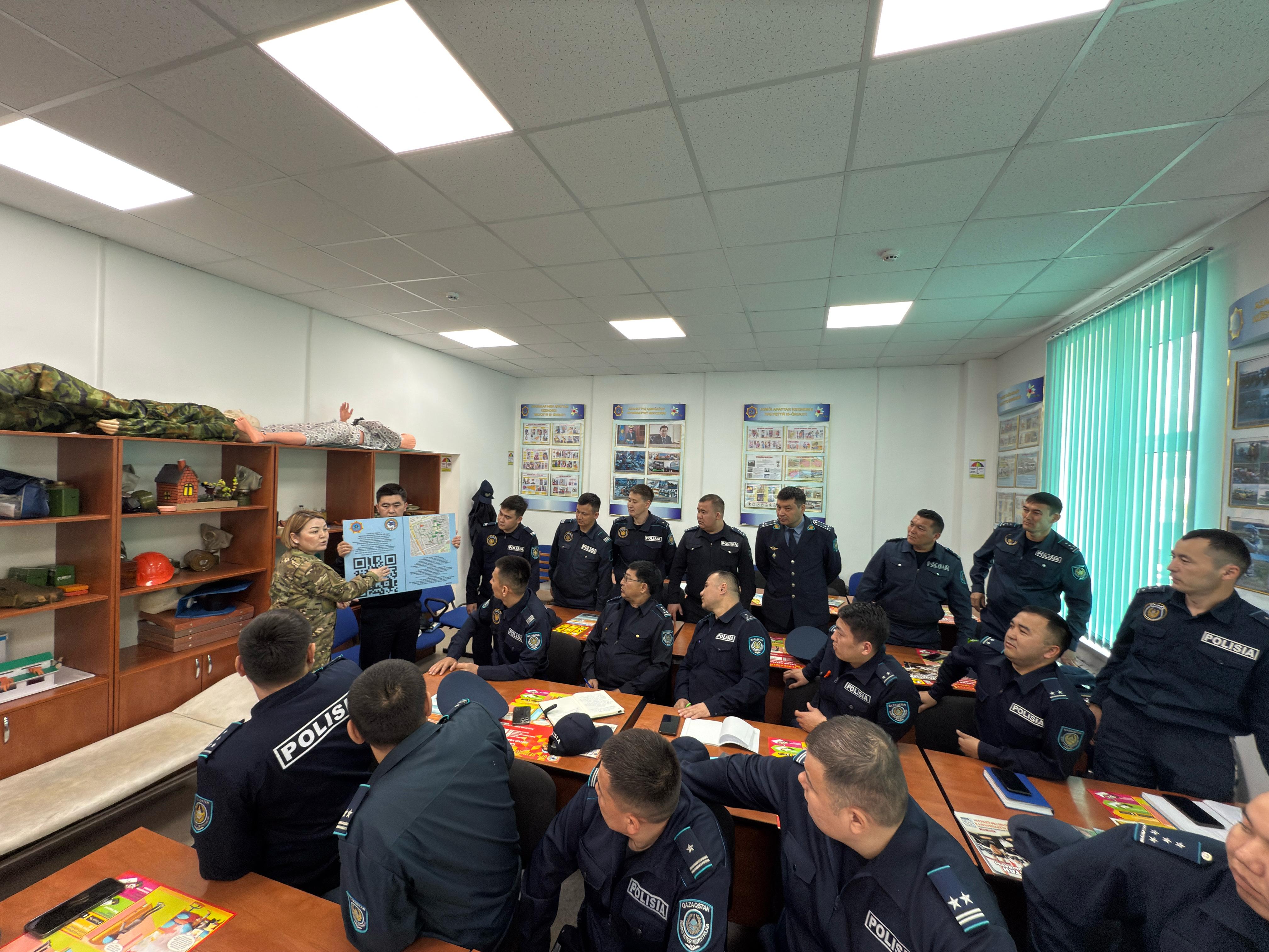 Қоғамдық тәртіп командаларының командирлері ТЖ кезінде қалай әрекет ету керектігін білді