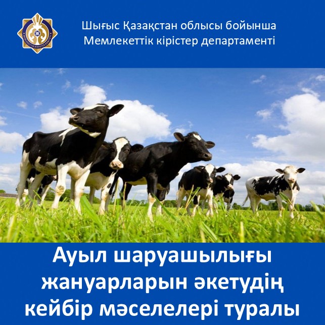 Ауыл шаруашылығы жануарларын әкетудің кейбір мәселелері туралы