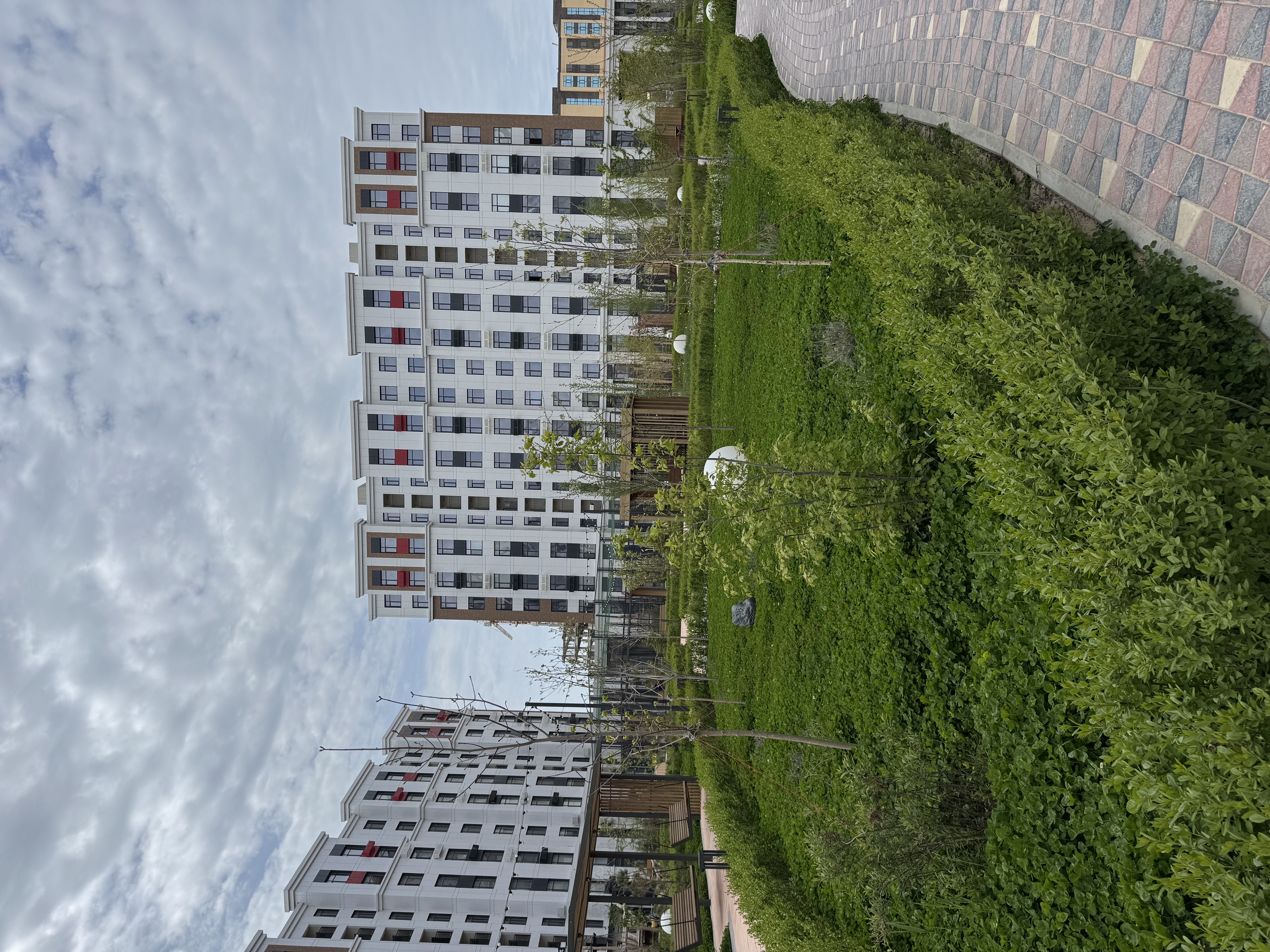 Жасыл баққа айналған тұрғын үй ауласы