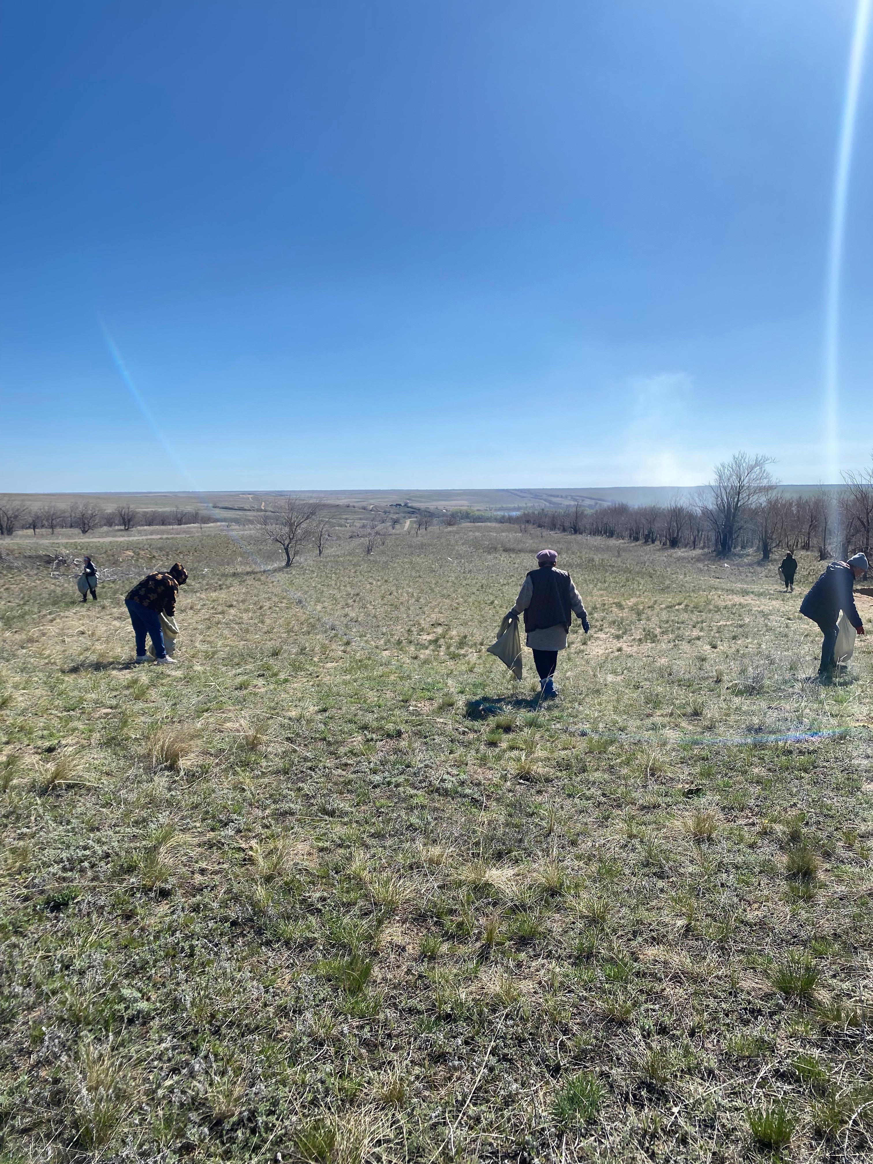 Үшқұдық полигон тазарту жұмыстары