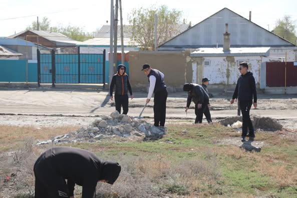 Сенбідегі тазалық жұмыстары серпінді