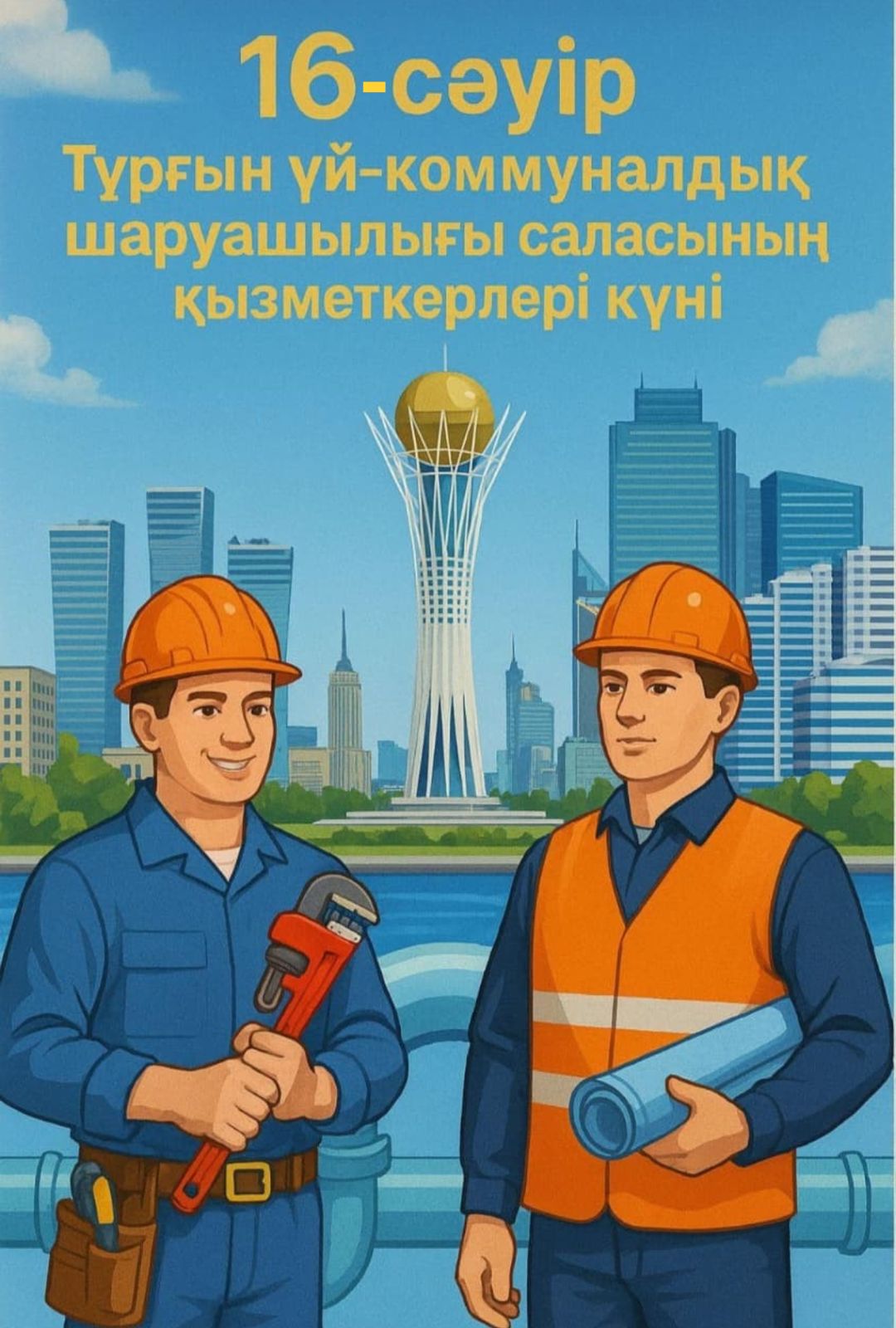 16 сәуір - Тұрғын үй-коммуналдық шаруашылығы саласының қызметкерлері күні