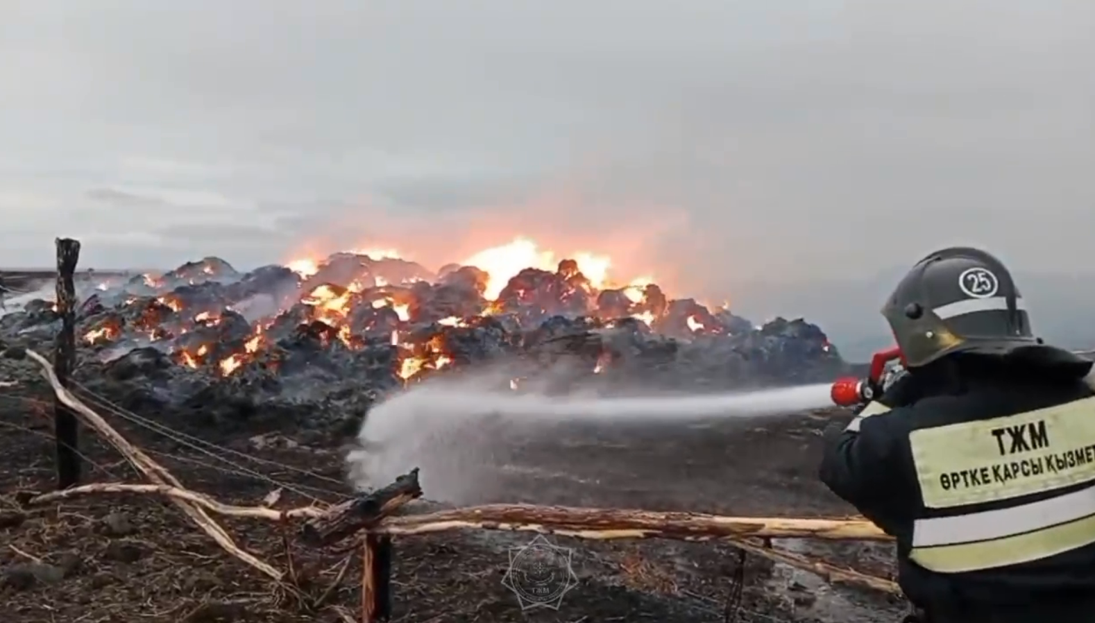 Зайсан ауданында өрт сөндірілді