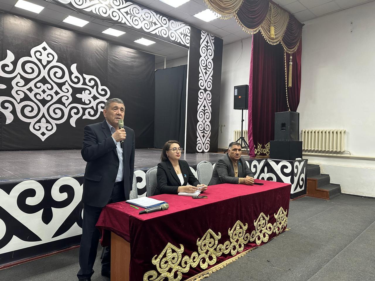 Meeting with the population of the Burlinsky rural district