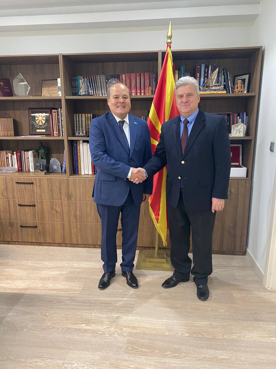 Қазақстан Елшісі Солтүстік Македонияның бұрынғы президентімен кездесті