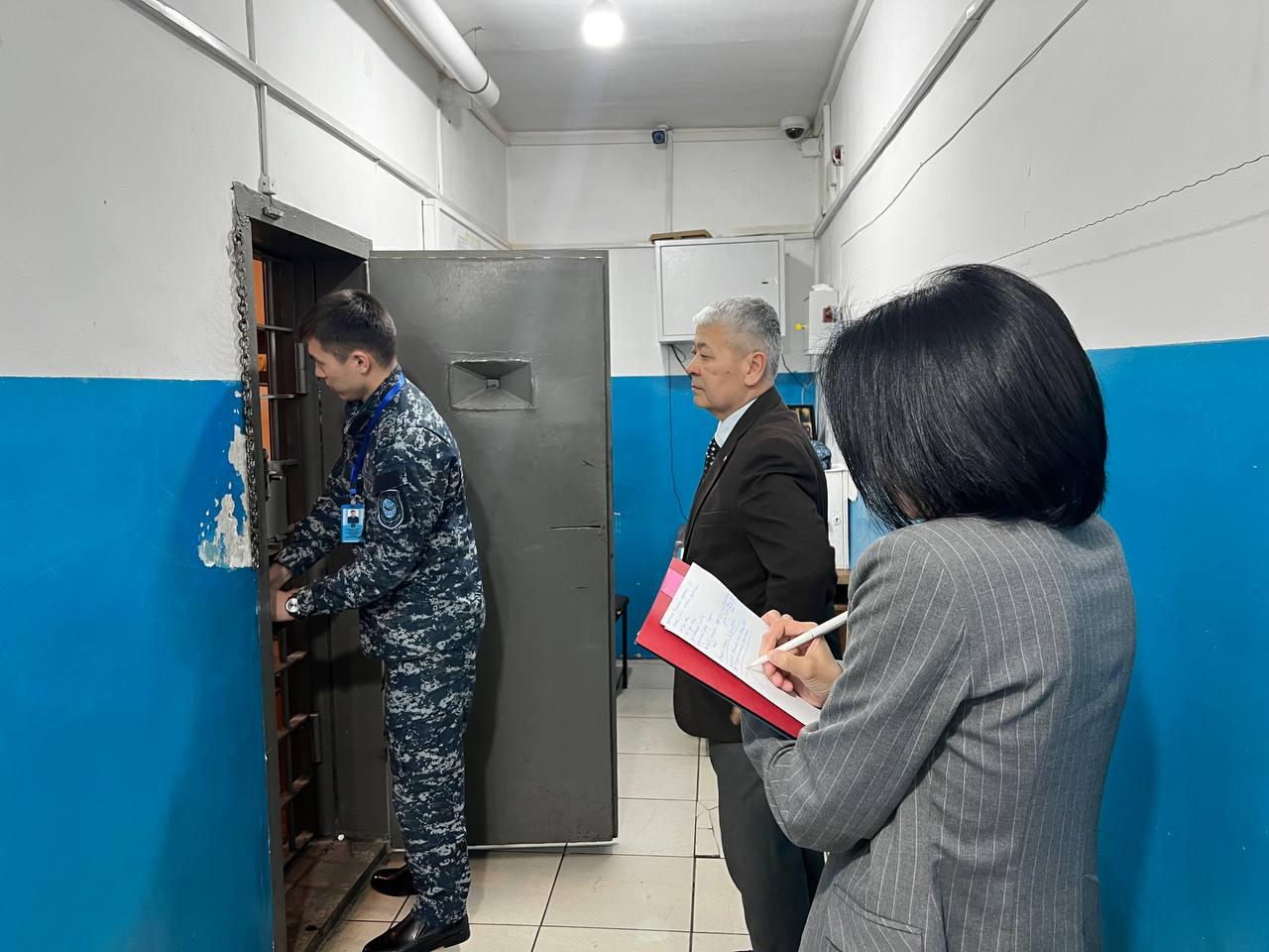 “ Ұлытау облысының полиция департаменті Қаражал қаласының полиция бөлімі ” уақытша ұстау изоляторы мемлекеттік мекемесіне барды