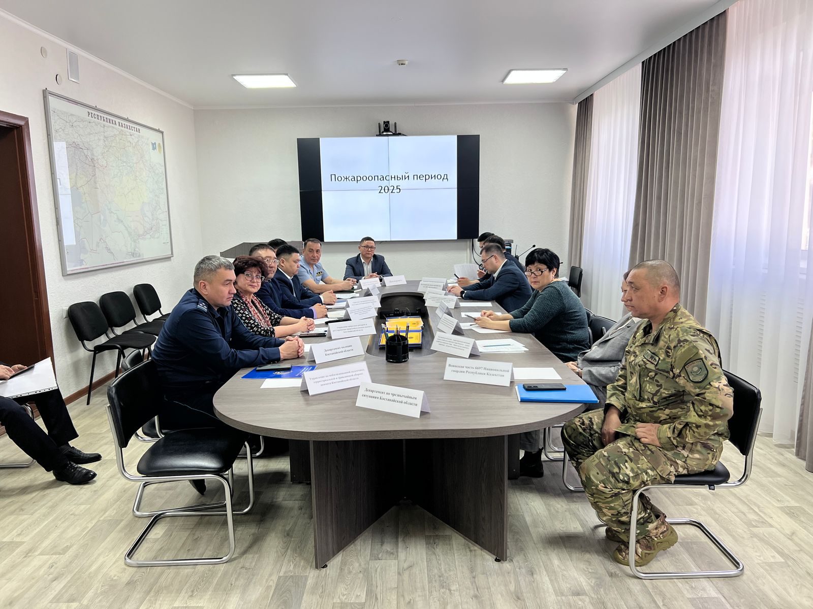 В Кризисном центре ДЧС по Костанайской области состоялся круглый стол