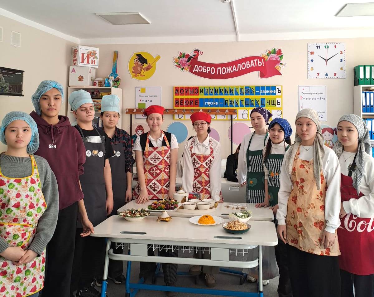 Оқушылар арасында өткен аспаздық марафон