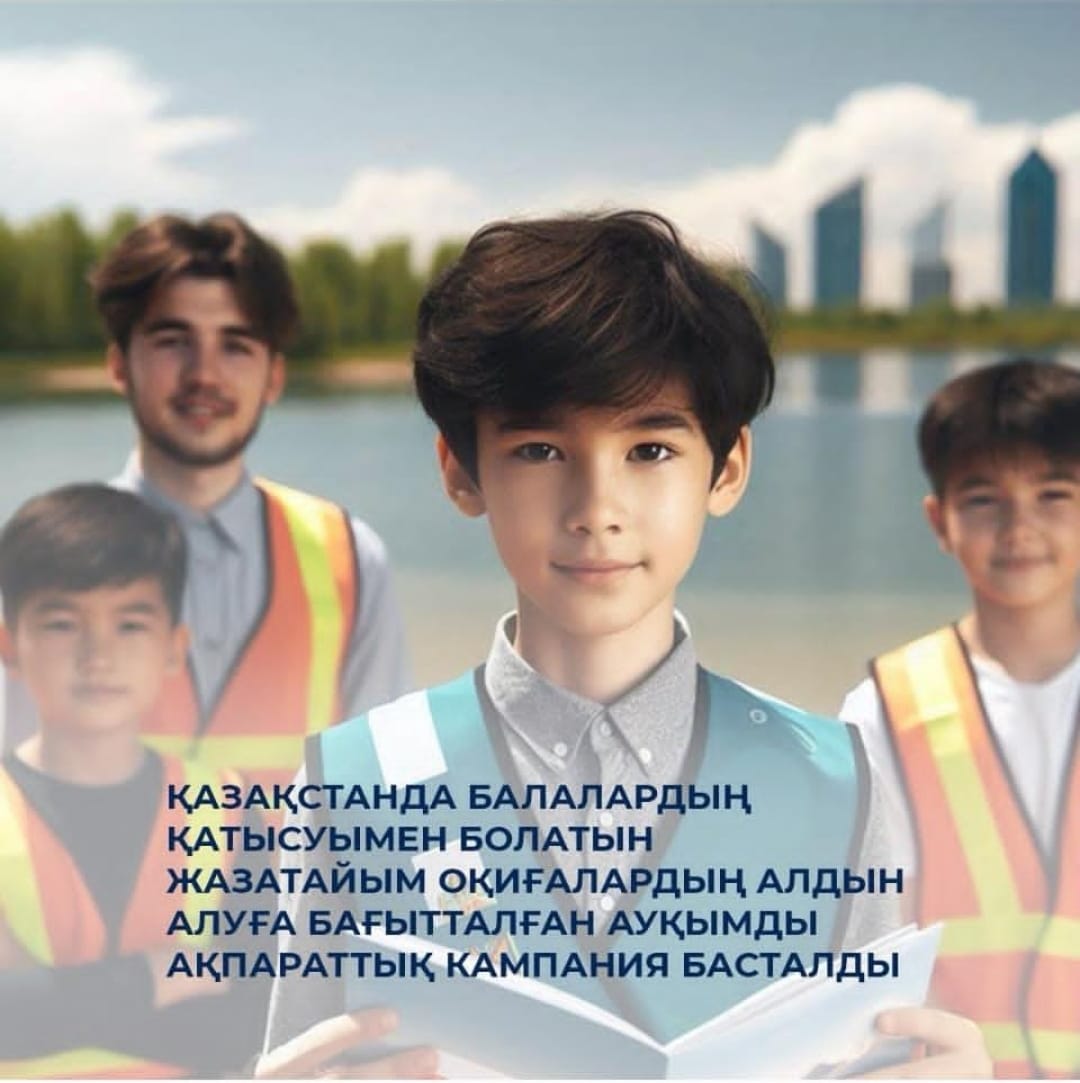 Қазақстанда балалардың қатысуымен болатын жазатайым оқиғалардың алдын алуға бағытталған ауқымды ақпараттық кампания басталды.