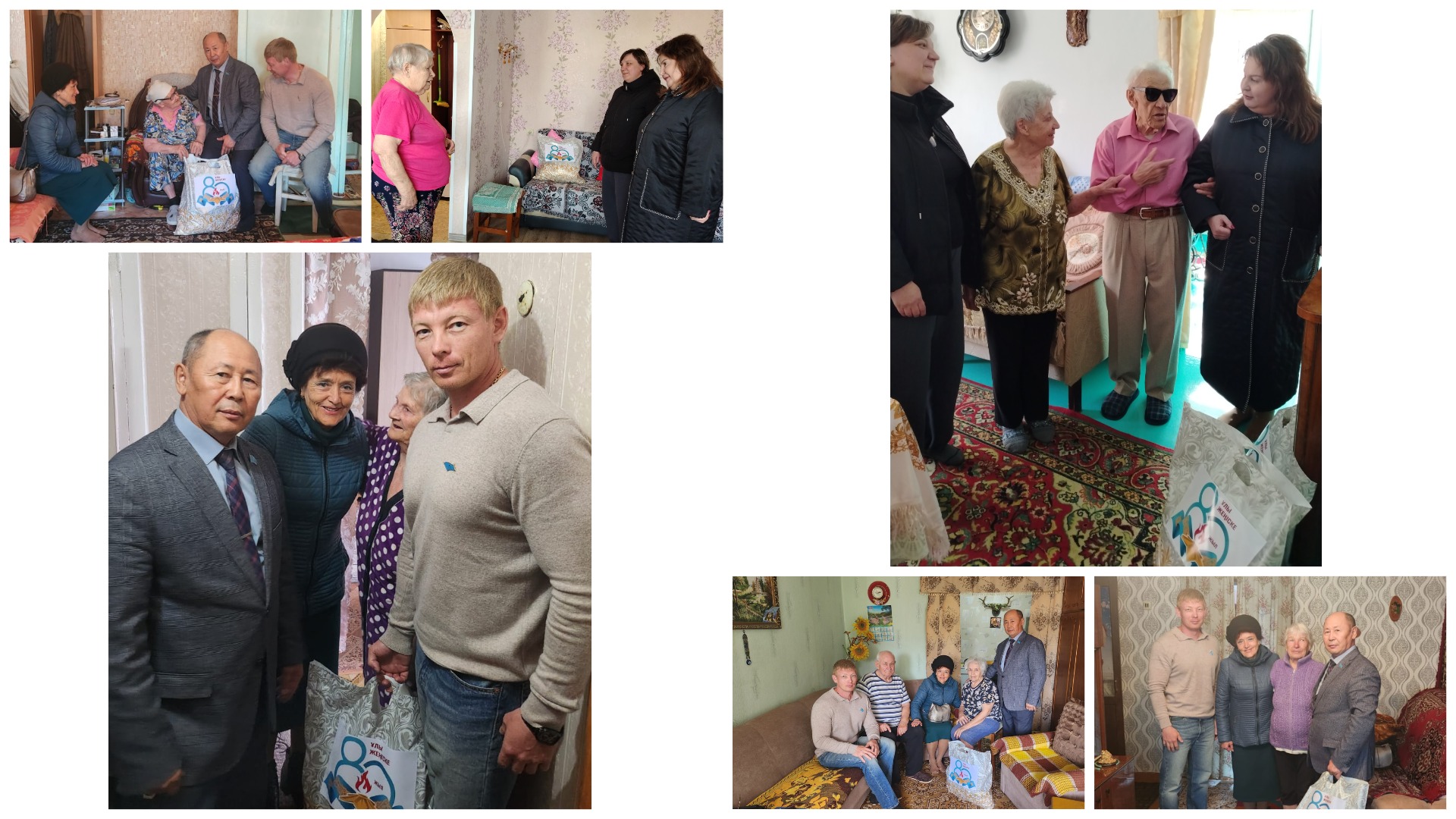 Қалалық мәслихат депутаттары қалалық Ардагерлер кеңесінің қатысуымен  тыл еңбеккерлеріне азық-түлік сөмкелерін табыстады.