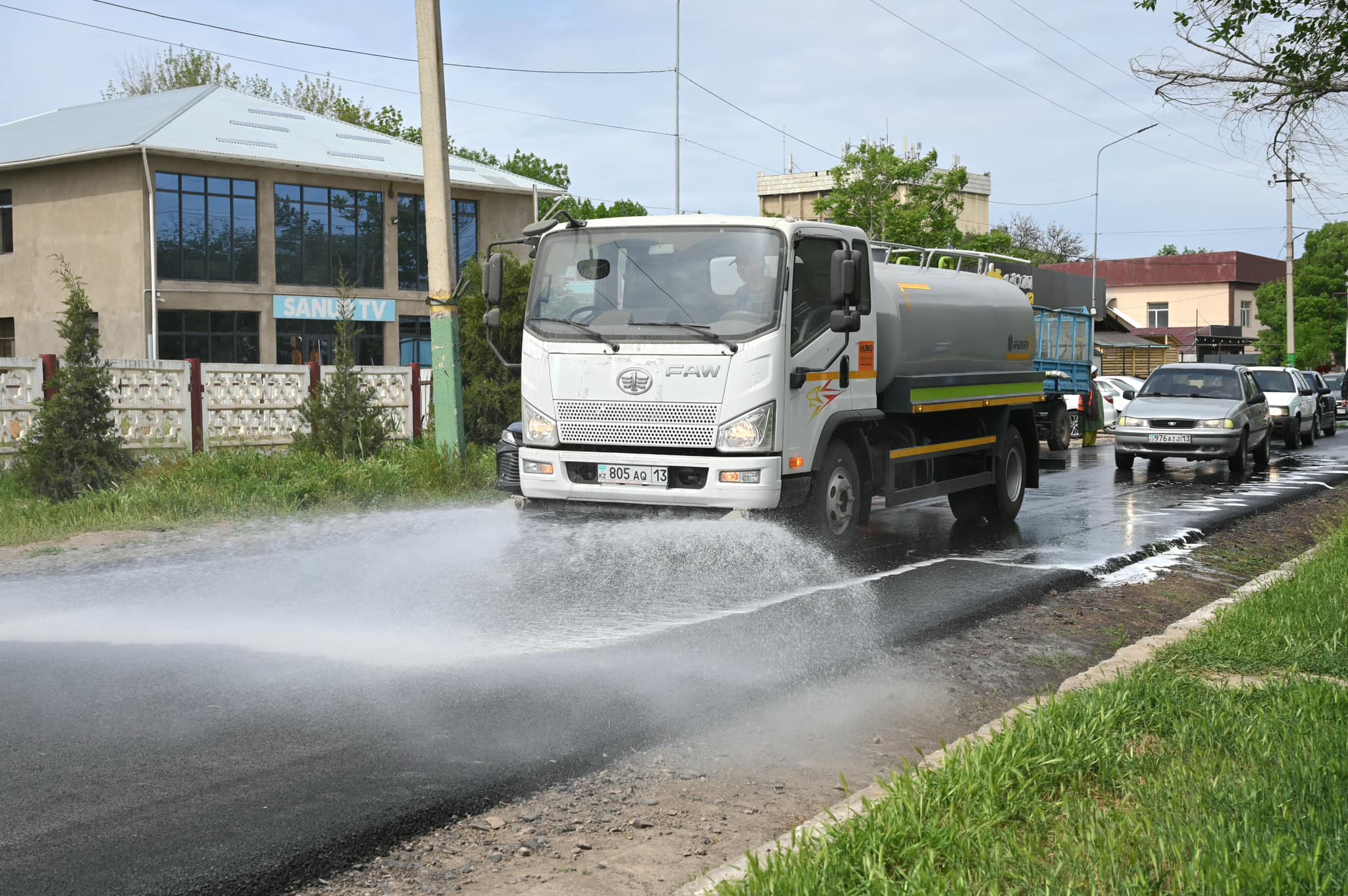 ТҮРКІСТАН: ЖЕТІСАЙДА ЖАЛПЫҚАЛАЛЫҚ ТАЗАЛЫҚ ШАРАСЫ ӨТТІ