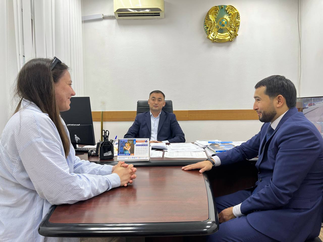 Басқарма басшысы белгілі дзюдошы Маргарита Гриценкомен кездесті