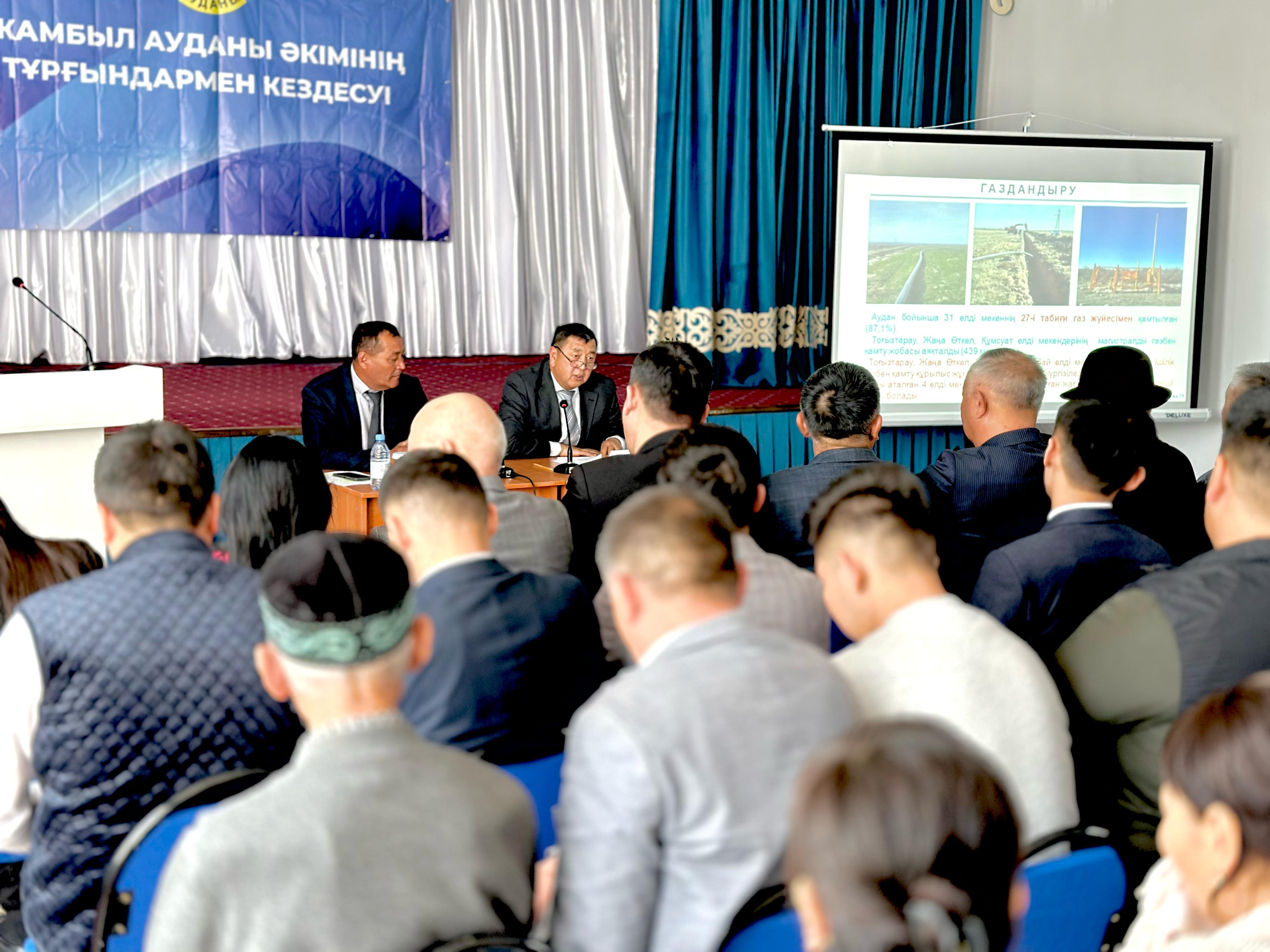 Тұрғындармен кездесу өтті