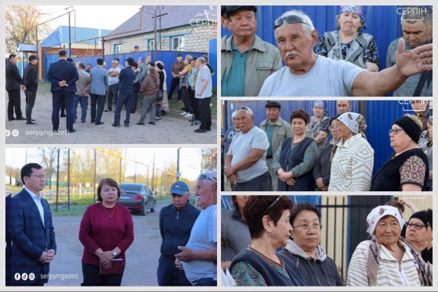 АУДАН ӘКІМІ ЖҰМЫС КҮНІНІҢ СОҢЫНДА ЖЕРГІЛІКТІ ТҰРҒЫНДАРМЕН ЖҮЗДЕСТІ