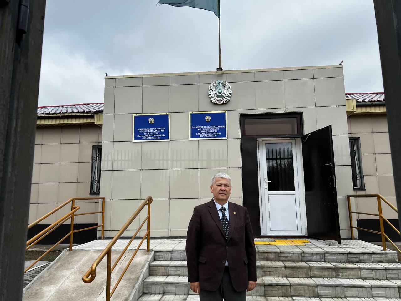 Встретился с Прокурором Жанааркинского района Б.Т.Мусабаевым
