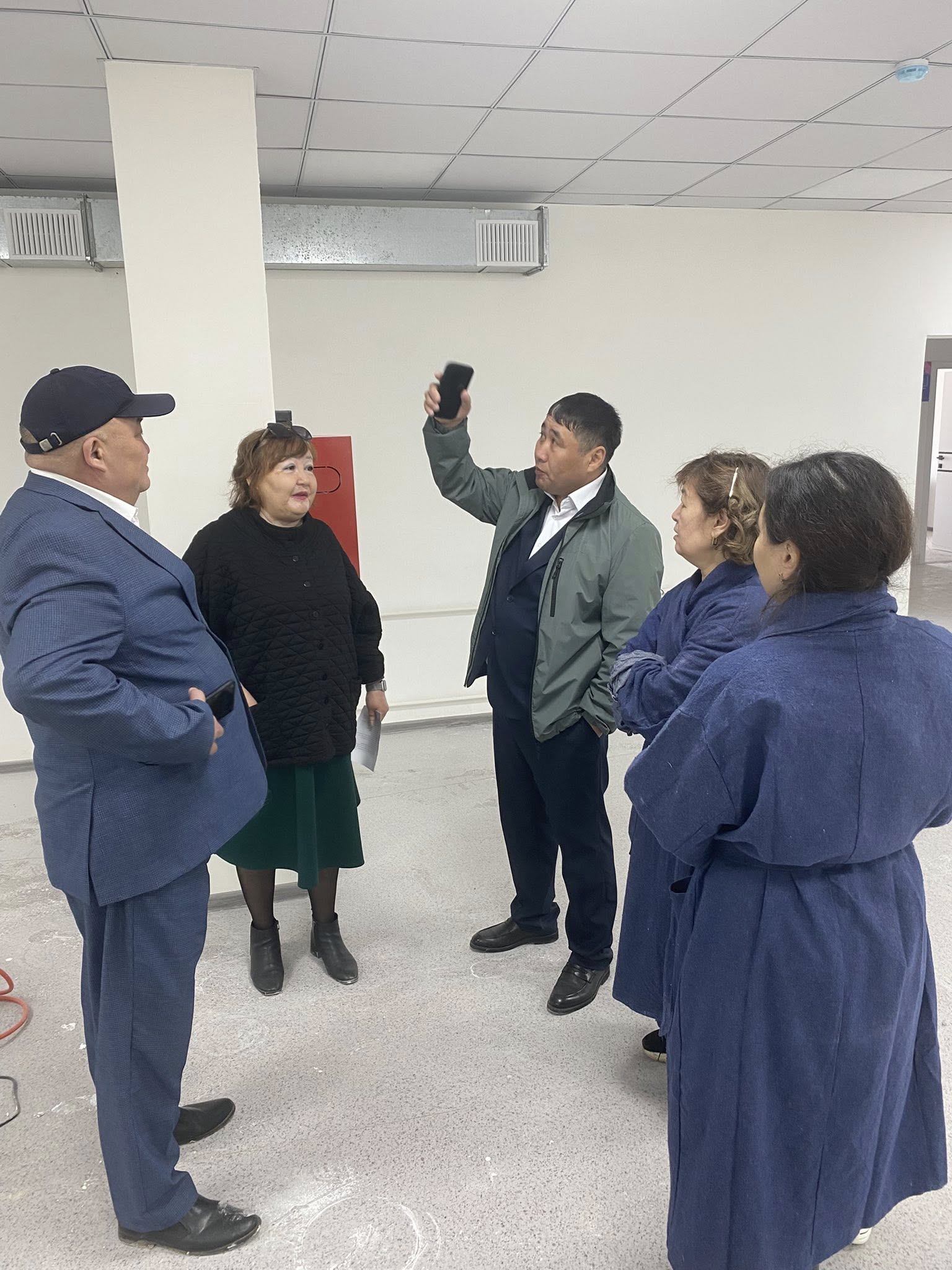 "Бір ауысымда 250 келушіге арналған емхана құрылысы" объектісінде құрылыс жұмыстарының барысына мониторинг