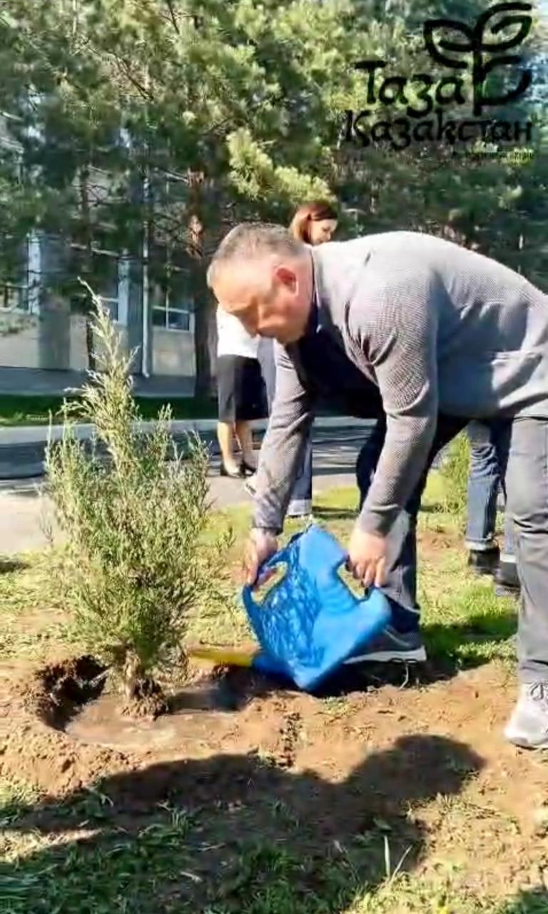 24 апреля 2025 года, в рамках экологической акции «Таза Бейсенбі», в Аулиекольском районе прошло мероприятие по уборке территории вокруг памятника Героя Советского Союза Султана Баймагамбетова, произведена посадка 8 саженцев елей.