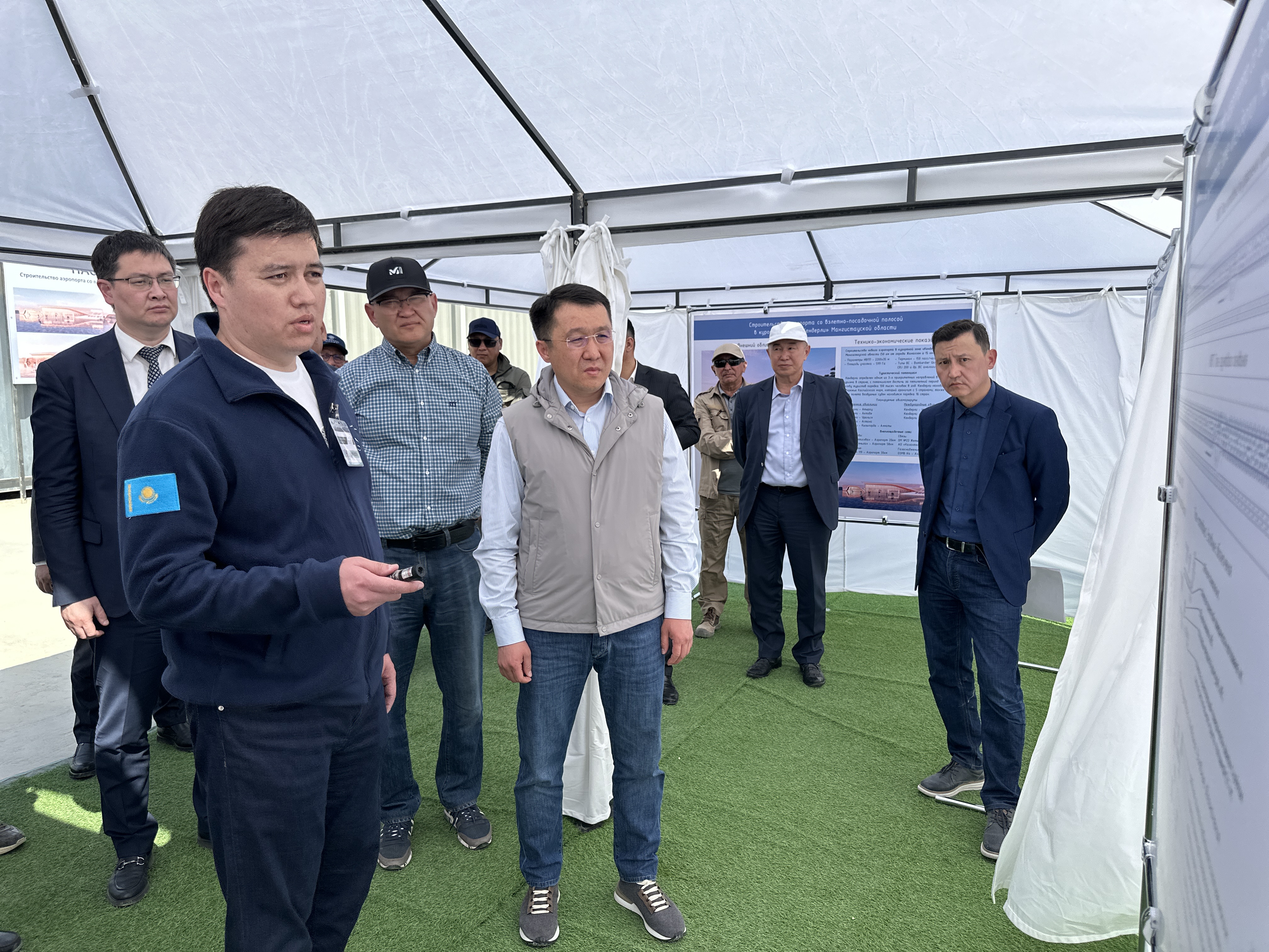 Кендірлі әуежайы құрылысы екі ауысымда жүзеге асырылуда