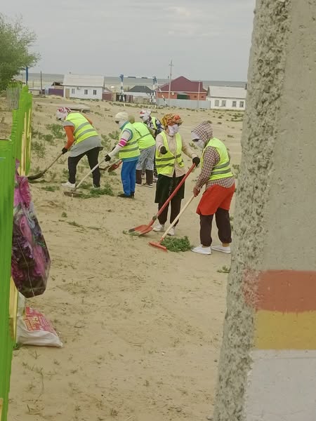 Ақирек ауылдық округі бойынша "ТАЗА ҚАЗАҚСТАН " экологиялық акциясы  аясында сенбілік ұйымдастырылды.