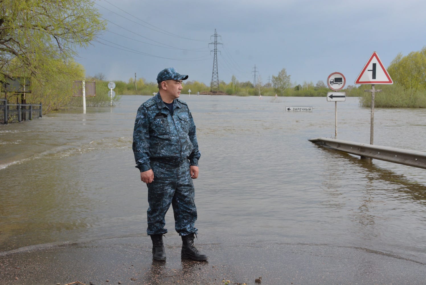 Петропавлдағы су басқан аумаққа 70-ке жуық полицей жұмылдырылды