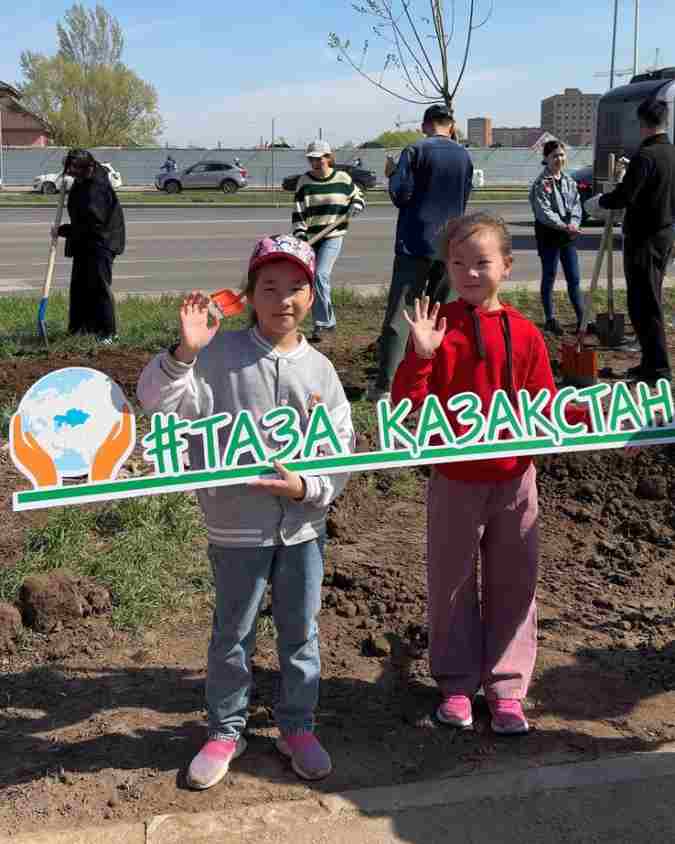 Сарыарқа ауданының аумағында 800-ден астам ағаш отырғызылды